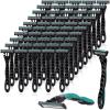 Leriton 50 Pcs Men's Disposable Razors Bulk 3 Blade Men Razors for Head Sensitive Skin Comfortable Shave view 1