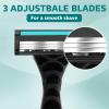 Leriton 50 Pcs Men's Disposable Razors Bulk 3 Blade Men Razors for Head Sensitive Skin Comfortable Shave view 2