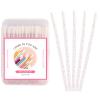 100 PCS Glitter Crystal Lip Brush, Disposable Lip Brushes Lip Gloss Applicators Lipstick Gloss Wands Applicator Perfect Makeup Tool Kits (Crystal Pink) view 1