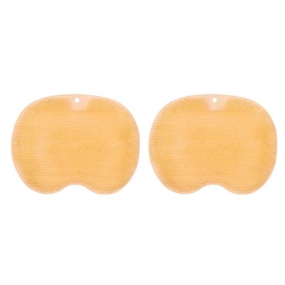 2PCS Shower Foot Scrubber Mat Back Wall Mounted Non-Slip Suction Cups silicone body scrubber for Use in Shower Cups Washer Back Exfoliating Bath Wash Pad Foot Cleaner for Men and Women