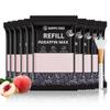 BUMPLYBEE Paraffin Wax Kit - 10 Packs Peach Scent Paraffin Wax Refills with Silicone Brush, Skin Moisturizing, Non-Greasy, Easy-Peeling view 1