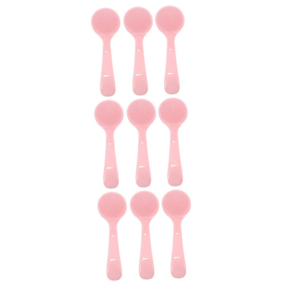 NOLITOY 9pcs Silicone Facial Cleansing Brush for Women Soft Exfoliating Tool for Deep Cleaning and Blackhead Removal for Family and Friends