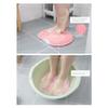 2PCS Shower Foot Scrubber Mat Back Wall Mounted Non-Slip Suction Cups silicone body scrubber for Use in Shower Cups Washer Back Exfoliating Bath Wash Pad Foot Cleaner for Men and Women view 3