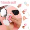 5 Pieces Powder Puff Face Soft Triangle Make up Puff for Loose Powder Body Powder, Velour Make up Blender Sponge Foundation Blending Sponges Set Beauty Make up Tools view 3