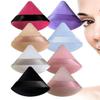 5 Pieces Powder Puff Face Soft Triangle Make up Puff for Loose Powder Body Powder, Velour Make up Blender Sponge Foundation Blending Sponges Set Beauty Make up Tools view 4