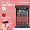 BUMPLYBEE Paraffin Wax for Hand and Feet Refill - 10 Packs Rose Scent Paraffin Wax Refills with Silicone Brush,Skin Moisturizing, Non-Greasy, Easy-Peeling view 3