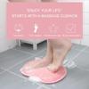 2PCS Shower Foot Scrubber Mat Back Wall Mounted Non-Slip Suction Cups silicone body scrubber for Use in Shower Cups Washer Back Exfoliating Bath Wash Pad Foot Cleaner for Men and Women view 2