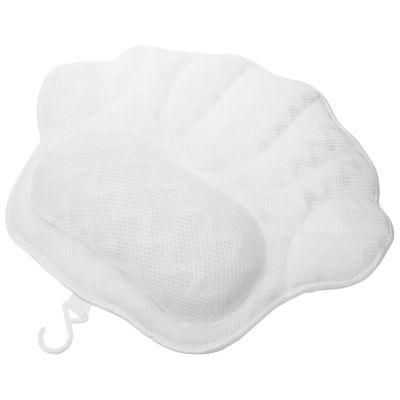 COOLHIYA Bath Tub Pillow Strong Cups Ergonomic Rest for Spa and Bathtub Washable and Non- Design for Comfort and Support During Relaxation
