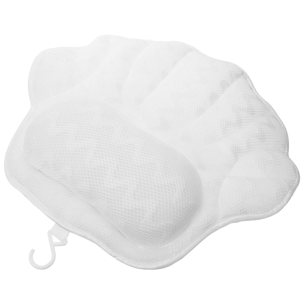 COOLHIYA Bath Tub Pillow Strong Cups Ergonomic Rest for Spa and Bathtub Washable and Non- Design for Comfort and Support During Relaxation