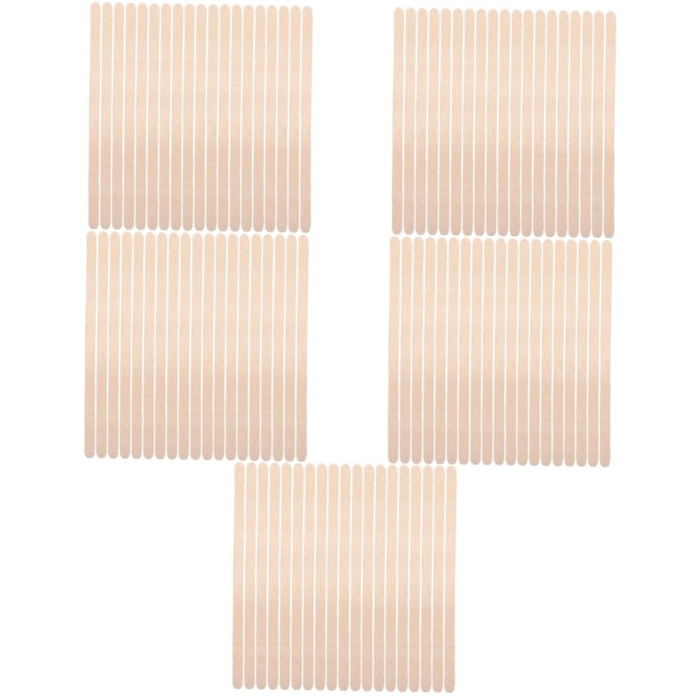 NOLITOY 5sets Wooden Stick Applicator Hair Removal Waxing Sticks for Hair Waxing Tool Small Set Multifunctional for Eyebrows 100pcs*5