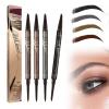 2-in-1 Eyebrow Microblading Pen, 2024 New 3D Waterproof Microblading Eyebrow Pencil Contouring Pen, 4 Fork Tip Magic Eyebrow Pencil, Microblading Eyebrow Pen for Natural Makeup All Day(4pcs) view 1