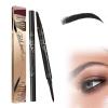 2-in-1 Eyebrow Microblading Pen, 2024 New 3D Waterproof Microblading Eyebrow Pencil Contouring Pen, 4 Fork Tip Magic Eyebrow Pencil, Microblading Eyebrow Pen for Natural Makeup All Day(1pcs) view 1