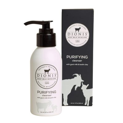 Dionis Goat Milk Skincare 4 fl oz Purifying Cleanser With Kaolin Clay, Gentle Facial Cleanser for Daily Use, Non-Drying Formula, Cruelty Free & Paraben Free, Good For All Skin Types