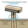 Dual Blade Safety Shaver - Adjustable Shaver with 10 Blades, Includes Holder - Suitable for Men and Women (Bronze) view 2