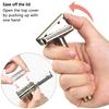 Dual Blade Safety Shaver - Adjustable Shaver with 10 Blades, Includes Holder - Suitable for Men and Women (Bronze) view 4