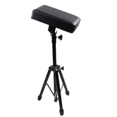 Generic Tattoo Arm Rest Stand Iron Handrails, Professional Tattoo Armrest, Foldable Sponge Pad Tattoo Arm Leg Rest Stand Tripod with Adjustable Height for Tattoo Studio