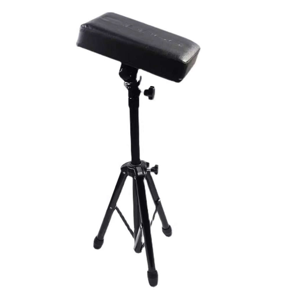 Generic Tattoo Arm Rest Stand Iron Handrails, Professional Tattoo Armrest, Foldable Sponge Pad Tattoo Arm Leg Rest Stand Tripod with Adjustable Height for Tattoo Studio