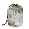 Buxolandt Lay and Go Makeup Bag with Drawstring for Women African Printed Ethnic Style Cylinder Travel Makeup Bag,Cylinder Travel Makeup Bag,Toiletry Bag for Travel, Gifts, and Daily Use Green view 1