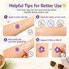 80 Count Sunscreen Reapply Reminder Stickers, Color-Changing Visual Cue for Outdoor Sunscreen, Purple Sun, Cloud, Butterfly & Flower Shapes for Kids & Adults, Summer Beach Park Travel Use view 2