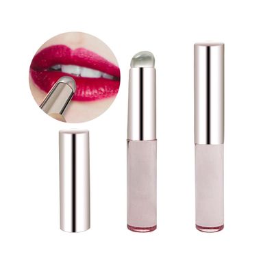 2pcs Silicone Makeup Blending Brush for Even & Detailed Application on Lip Color,Premium Elastic Silicone Lip Brush Set For Lip Balm, Lip Gloss, Lip Stick and Concealer(white)