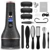 AdamPark Electric Callus Remover for Feet,Rechargeable Foot File Pedicure Kits,Professional Waterproof Pedi Feet Care Tools Wet&Dry Foot Scrubber File for Hard Cracked Dead Skin with Bag view 1