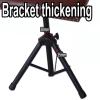 AoForce Tattoo Arm Rest Stand Made of Iron Support Frame with PU Leather Panels Adjustable Height Professional Heavy Equipment for Tattoo Studio(Brown) view 2