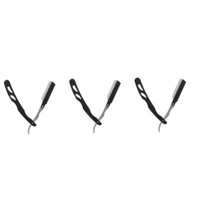 FOMIYES 3pcs Vintage Manual Beard Shaver Ergonomic Handle for Safe Home Grooming for Men