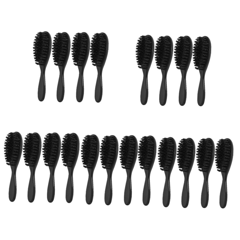 FOMIYES 20pcs Barber Hair Brush for Men Beard Shaving Brush Handle Soft Bristles Beard for Barbershop