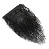 Hair Extensions Kinky Curly 3B 3C Real Hair Clip in Extensions for Black Women Clip in Human Hair Extensions Natural Black Color Brazilian Hair Extension, 10pcs/set Hair Pieces(10inches x 2) view 4