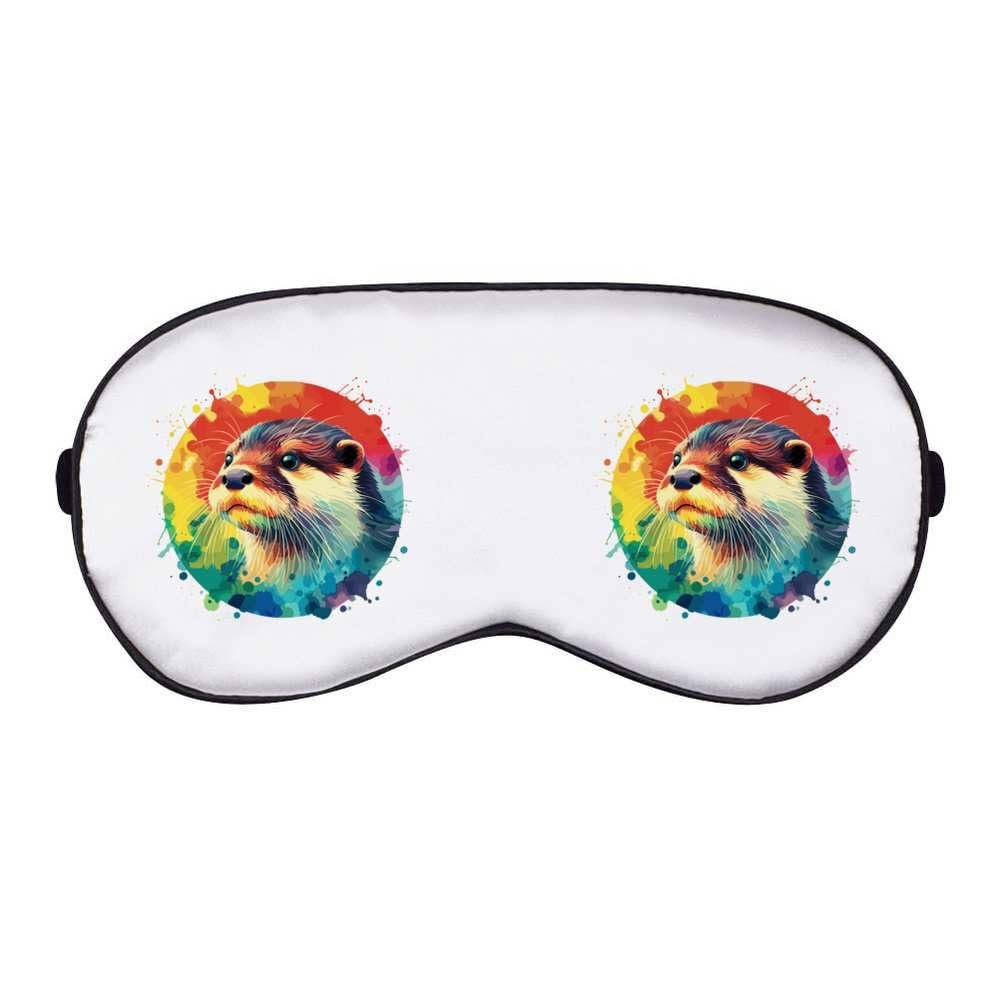 Azeeda 'Colourful Otter' Sleep/Travel Eye Mask (EY00024007)