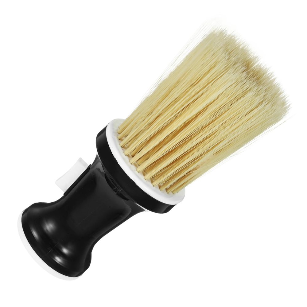 OHPHCALL Barber Neck Duster Brush Handle Removable Hair Cleaning Tool for Salon Use Soft Nylon Bristles for Efficient Hair Removal and Grooming