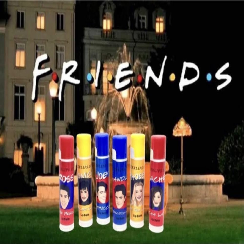 Friends TV Show Coffee Lip Balm Gift Set  Unique Flavors Inspired by - Ross, Rachel, Monica, Phoebe, Chandler, and Joey  Moisturizing Fun Lip Care
