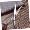 MERRYHAPY 2pcs Eyebrow Scissors Stainless Steel Grooming Scissors for Precision Trimming of Eyebrows Nose Hair and Facial Hair Includes Sharp Pointed and Rounded Tips view 3