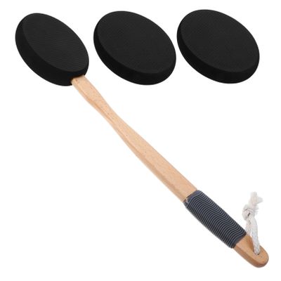 Beatifufu Eva Brush Heads Scrub Brush for Cleaning Exfoliator Shower Accessories Body Lotion Applicator for Back
