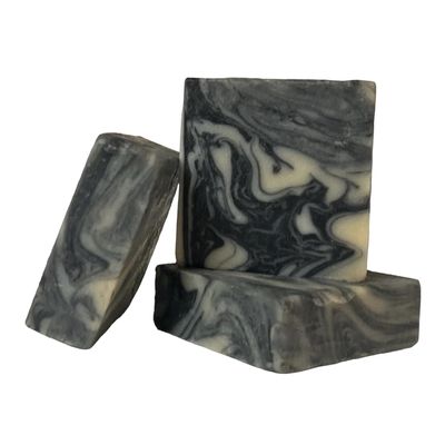3 PACK OF MAGNANIMOUS ALL-NATURAL SOAP BARS "JUNO" SCENT (EXOTIC MUSK, ACTIVATED CHARCOAL & PATCHOULI) - THE BEST ALL-NATURAL SOAP BARS ON THE PLANET, ZEUS APPROVED!