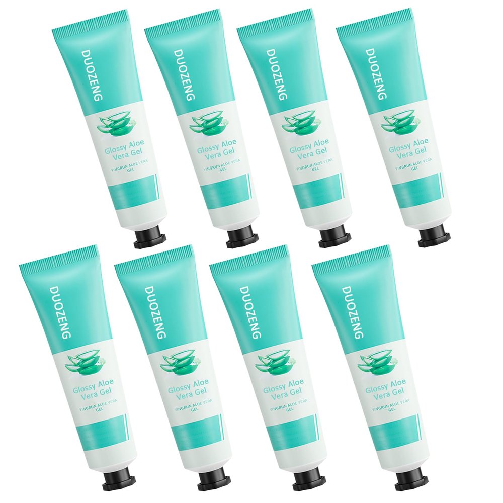 DuoZeng 8PCS Aloe Vera Gel for Face,Hydrating Refreshing Aloe Vera Gel for Sunburn Relief,Travel Size Non-sticky Aloe Vera Face Moisturizer,Fast Absorbing After Sun Lotion Aloe Gel Moisturizer