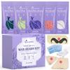 Mallowwax Wax Beads for Hair Removal -5 Pack Hard Wax for Sensitive Skin, Ideal for Bikini, Brazilian, Face, Eyebrow, Legs, Armpit, Full Body - Professional Waxing Wax Refill at Home for Women Men view 1