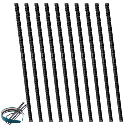 10 PACK Anti-Slip Silicone Grip Headbands, Self-Adhesive Hairbands with Teeth Strips, Craft Hair Accessories (0.18 * 6.89 in)