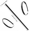 10 PACK Anti-Slip Silicone Grip Headbands, Self-Adhesive Hairbands with Teeth Strips, Craft Hair Accessories (0.18 * 6.89 in) view 2