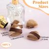 Mxxipp 10pcs Triangle Finger Powder Puff, Portable Mini Face Makeup Pads, Velour Cosmetic Sponge Tool for Blending Loose Powder Foundation Concealer- Brown view 2