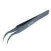 ANKROYU BST 15C Elbow Tweezers, Stainless Steel Splinter Tweezers, High Hardness Antimagnetic Acid Proof Pointy Tweezers for Precise Experimental Work view 4