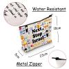 JXGZSO Israel Trip Gift Next Stop Israel Cosmetic Bag Traveler Gift Israel Vacation Makeup Bag Israel Landmark Travel Gift view 2