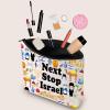 JXGZSO Israel Trip Gift Next Stop Israel Cosmetic Bag Traveler Gift Israel Vacation Makeup Bag Israel Landmark Travel Gift view 3