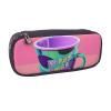 90'S Cup Design Print Leather Cosmetic Bag, Leather Flap Case, Spacious Coin Purse, Storage Bag view 2