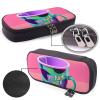 90'S Cup Design Print Leather Cosmetic Bag, Leather Flap Case, Spacious Coin Purse, Storage Bag view 4