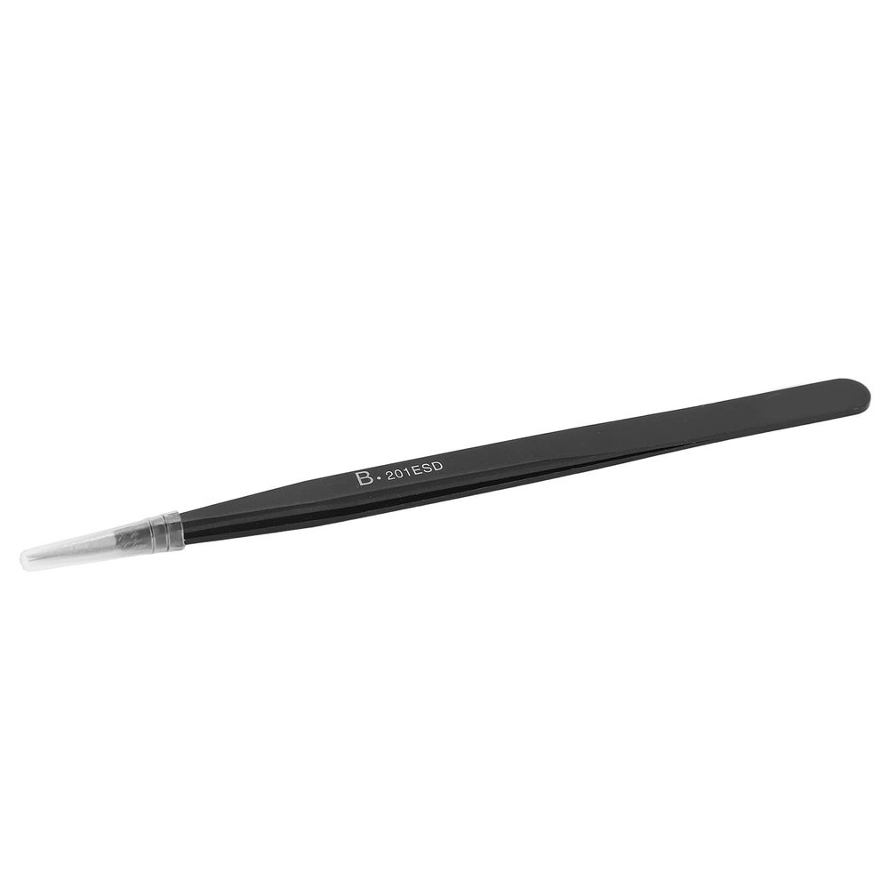 ANKROYU B 201ESD Pointed Tweezers, Stainless Steel Ingrown Hair Tweezers, High Accuracy Anti Static Tweezers for Photovoltaic, Microelectronics