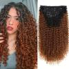 26inch Jerry Curly Protein Fiber for Woman Hair Extensions Long Hair for Hair Loss Natuaral Fashion Hairpiece (Brown) view 1