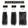 26inch Jerry Curly Protein Fiber for Woman Hair Extensions Long Hair for Hair Loss Natuaral Fashion Hairpiece (Brown) view 2