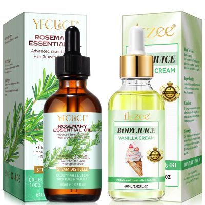60ml Body Juice Oil Vanilla Cream + Rosemary Oil, 2.02 Fl Oz