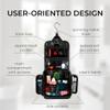 Travel Toiletry Bag for Men and Women - (10.6x10.6x3.2) Large Hanging Toiletry Organizer - Waterproof Hygiene Bag with Metal XXL Swivel Hook, with Sturdy Zippers and 15 Compartments for Toiletries view 3